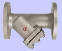 Strainer PN 25 Y-type, with flanged ends and drain-plug 1/2-image