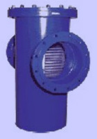 PN 40 T-type welded construction, with flanged ends and drain-plug 1/2-image
