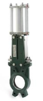G.S.75 DE GUILLOTINE VALVE WITH PNEUMATIC ACTUATOR DOUBLE ACTING-image